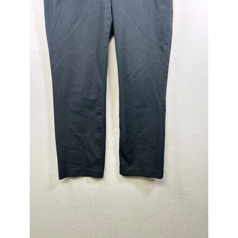 Old Navy Pixie Straight Pants Women 14 Tall Black High Rise Secret Smooth Pocket